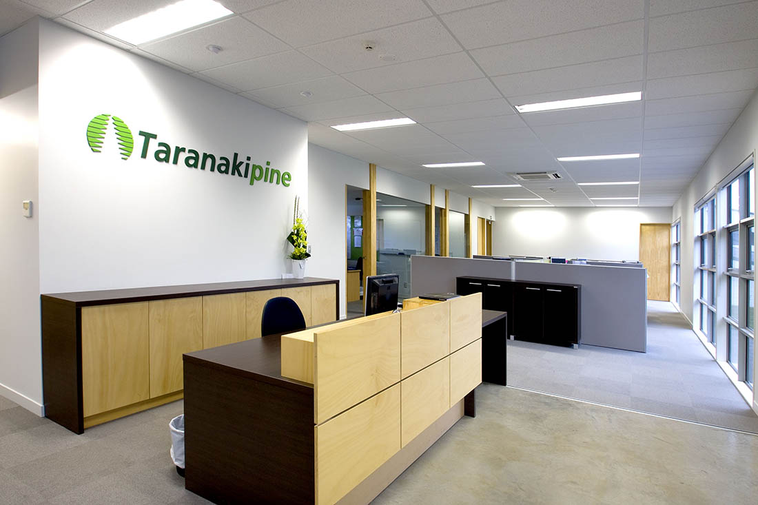 commercial building interior in new plymouth